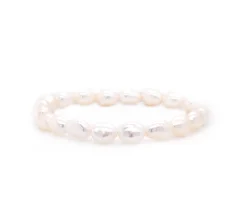 Freshwater Cultured Potato Pearl Stretch Bracelet