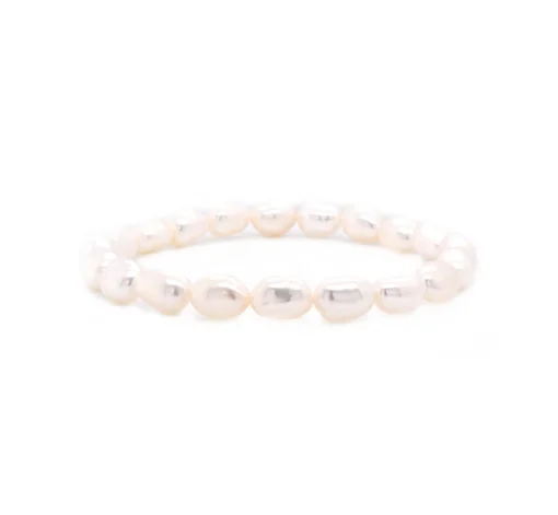 Freshwater Cultured Potato Pearl Stretch Bracelet