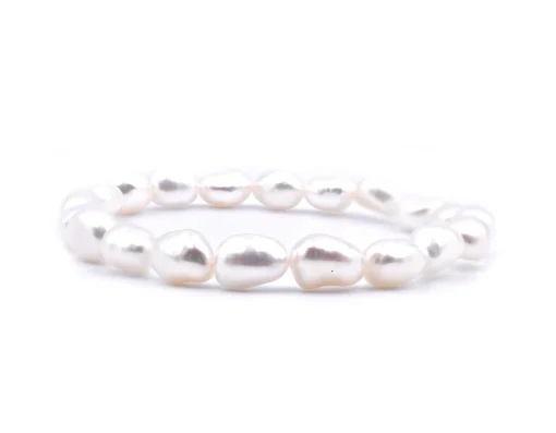 Freshwater Cultured Potato Pearl Stretch Bracelet