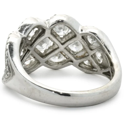 Gabriel & Co. 14 Karat White Gold Diamond Lace Cigar Band