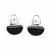 Gabriel Ofiesh 14k White Gold Cultured Akoya Pearl & Onyx Earrings
