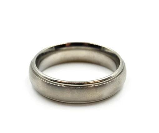 Gents Titanium 5mm Band with Brush Finish Size 10