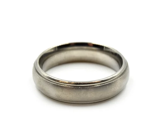 Gents Titanium 5mm Band with Brush Finish Size 10
