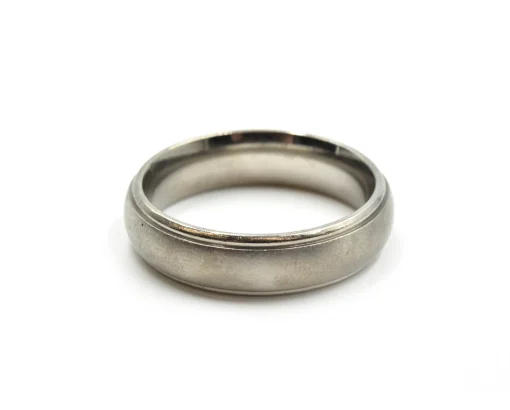 Gents Titanium 5mm Band with Brush Finish Size 10