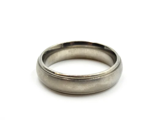 Gents Titanium 5mm Band with Brush Finish Size 10