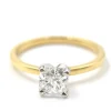 GIA Certified Radiant Cut 1.02 Carat Diamond 18k Yellow Gold Solitaire Engagement Ring