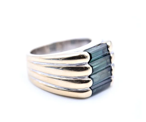 Green Tourmaline 14k Yellow Gold Ring