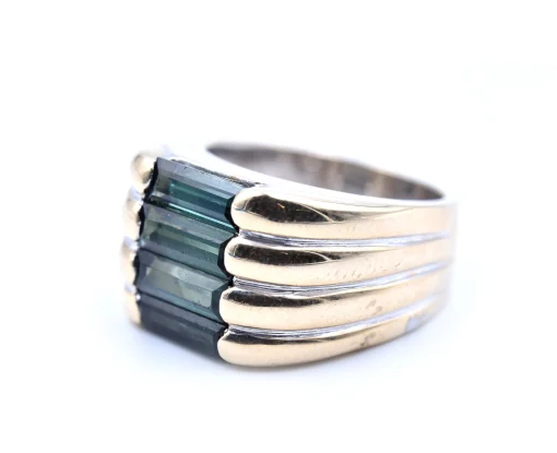 Green Tourmaline 14k Yellow Gold Ring
