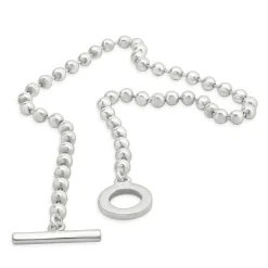 Gucci Sterling Silver Boule Beaded Necklace