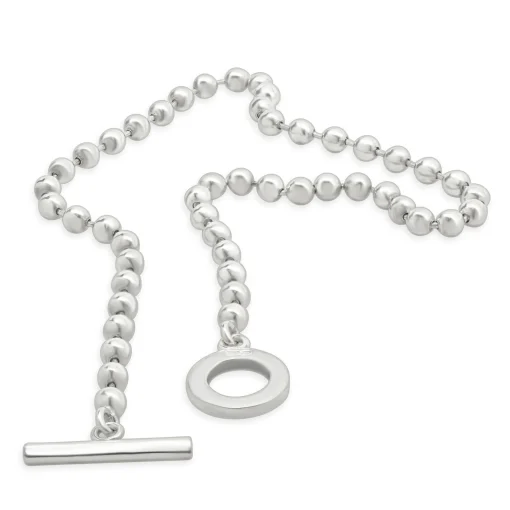 Gucci Sterling Silver Boule Beaded Necklace