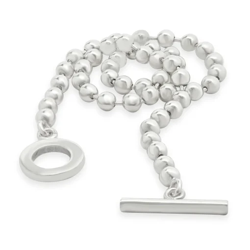 Gucci Sterling Silver Boule Beaded Necklace