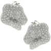 Hans Krieger 18 Karat White Gold Pave Diamond Wrap Earrings