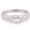 Honora Platinum 0.45 Heart Diamond Engagement Ring