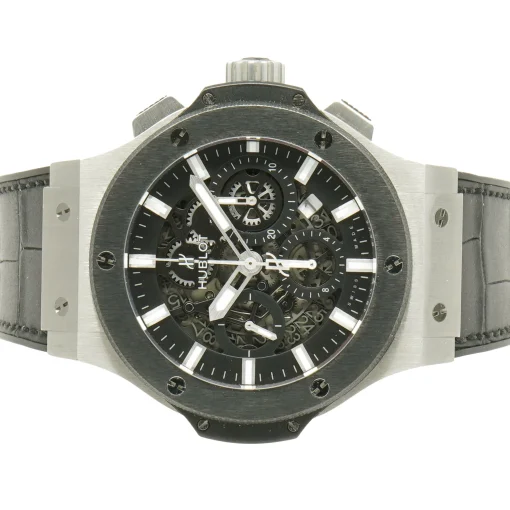 Hublot Black Stainless Steel Big Bang Aero Bang