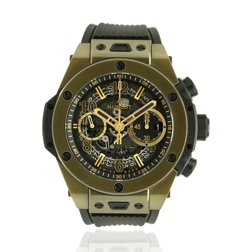 Hublot Ceramic 18 Karat Big Bang Chronograph Unico Magic Gold