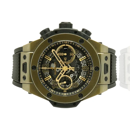 Hublot Ceramic 18 Karat Big Bang Chronograph Unico Magic Gold