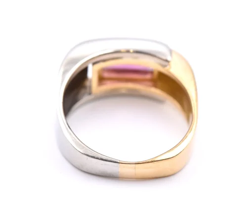 Jean Francois Albert 18 Karat Two Tone Rhodolite Garnet Ring