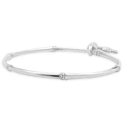John Hardy Sterling Silver Bamboo Collection Cross Bracelet