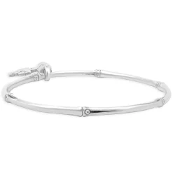 John Hardy Sterling Silver Bamboo Collection Cross Bracelet