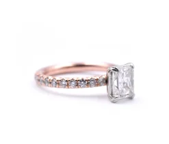 14K Rose Gold 1.27ct Diamond Engagement Ring
