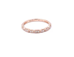 18k Rose Gold Diamond Wedding Band