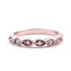 14k Rose Gold Diamond Wedding Band