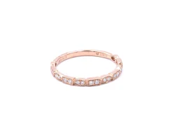 18k Rose Gold Diamond Wedding Band