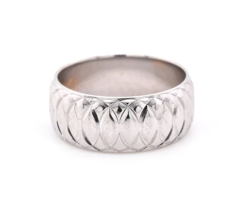 14k Two Tone Gold Men's Wedding Band