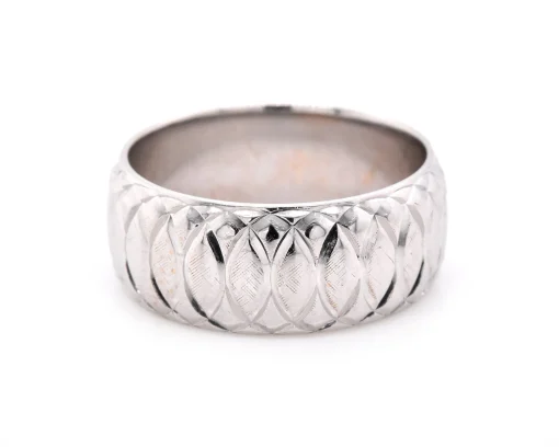 14k Two Tone Gold Men's Wedding Band