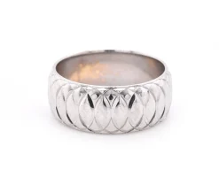 14k Two Tone Gold Men's Wedding Band