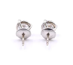 14k White Gold Diamond Stud Earrings