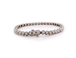 14k White Gold Diamond Tennis Bracelet