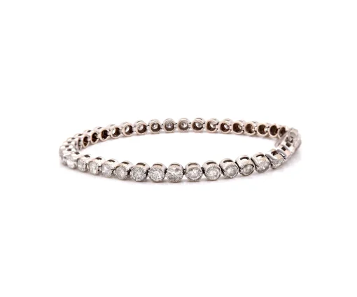 14k White Gold Diamond Tennis Bracelet