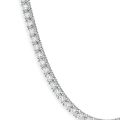 14k White Gold Diamond Tennis Necklace