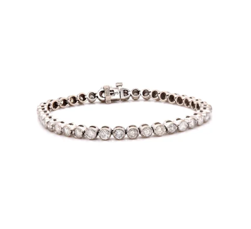 14k White Gold Diamond Tennis Bracelet