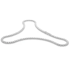 14k White Gold Diamond Tennis Necklace