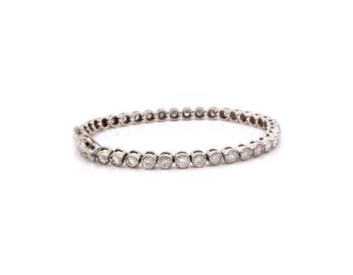 14k White Gold Diamond Tennis Bracelet