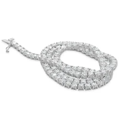 14k White Gold Diamond Tennis Necklace