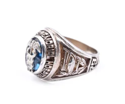 10k White Gold "Edward J. Meyer" Memorial Hospital 1973 Signet Ring