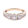 14k Yellow Gold 1.00 Carat Diamond Band Ring