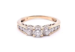 14k Yellow Gold 1.00 Carat Diamond Band Ring