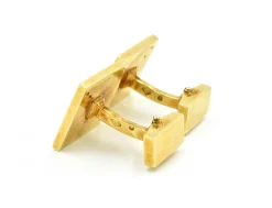 14k Yellow Gold and Black Onyx Toggle Cufflinks 14.30 Grams