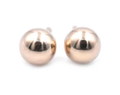 14k Yellow Gold Ball Stud Earrings