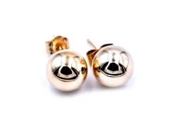 14k Yellow Gold Ball Stud Earrings