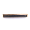 14k Yellow Gold Black Onyx Bar Pin