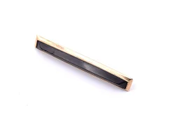 14k Yellow Gold Black Onyx Bar Pin