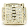 14k Yellow Gold Channel Set Diamond Ring