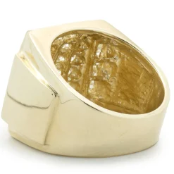 14k Yellow Gold Channel Set Diamond Ring