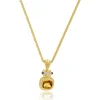 14K Yellow Gold Citrine, Amethyst, Diamond Enhancer Pendant