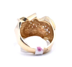 14k Yellow Gold Diamond Fashion Ring